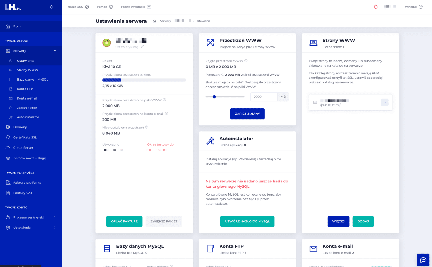 Testy LH 2025. Recenzja, opinie i oferta hostingu