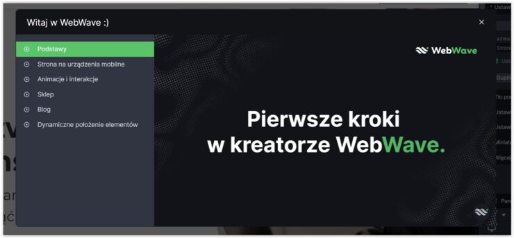 Instrukcja video korzystania z kreatora stron WebWave
